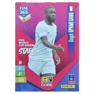 Panini FIFA 365 Adrenalyn XL 2027 Nr. 171 – Dayot Upamecano – FIFA World Cup 2026 Stars