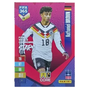 Panini FIFA 365 Adrenalyn XL 2027 Nr. 174 – Nathaniel Brown – FIFA World Cup 2026 Stars