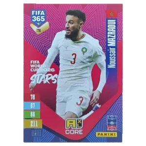 Panini FIFA 365 Adrenalyn XL 2027 Nr. 176 – Noussair Mazraoui – FIFA World Cup 2026 Stars