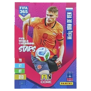 Panini FIFA 365 Adrenalyn XL 2027 Nr. 177 – Micky van de Ven – FIFA World Cup 2026 Stars