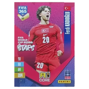 Panini FIFA 365 Adrenalyn XL 2027 Nr. 187 – Ferdi Kadıoğlu – FIFA World Cup 2026 Stars