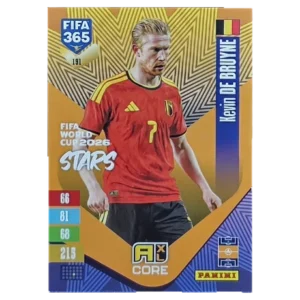 Panini FIFA 365 Adrenalyn XL 2027 Nr. 191 – Kevin De Bruyne – FIFA World Cup 2026 Stars