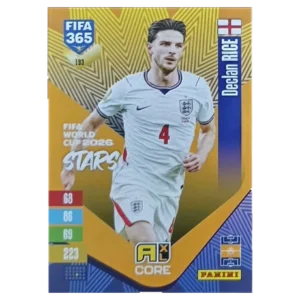 Panini FIFA 365 Adrenalyn XL 2027 Nr. 193 – Declan Rice – FIFA World Cup 2026 Stars