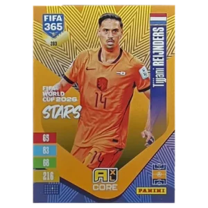 Panini FIFA 365 Adrenalyn XL 2027 Nr. 203 – Tijjani Reijnders – FIFA World Cup 2026 Stars