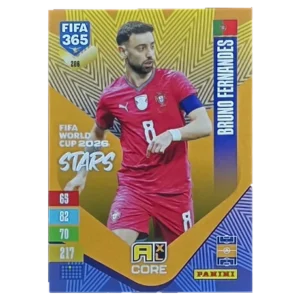 Panini FIFA 365 Adrenalyn XL 2027 Nr. 206 – Bruno Fernandes – FIFA World Cup 2026 Stars