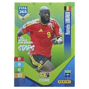 Panini FIFA 365 Adrenalyn XL 2027 Nr. 214 – Romelu Lukaku – FIFA World Cup 2026 Stars