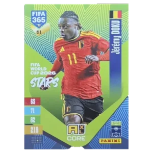 Panini FIFA 365 Adrenalyn XL 2027 Nr. 215 – Jérémy Doku – FIFA World Cup 2026 Stars