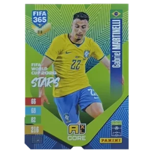 Panini FIFA 365 Adrenalyn XL 2027 Nr. 219 – Gabriel Martinelli – FIFA World Cup 2026 Stars