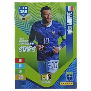 Panini FIFA 365 Adrenalyn XL 2027 Nr. 225 – Kylian Mbappé – FIFA World Cup 2026 Stars