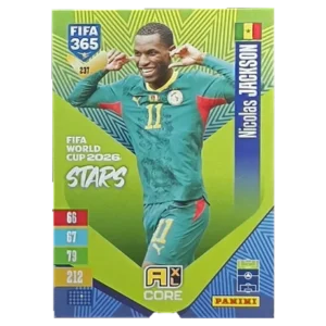 Panini FIFA 365 Adrenalyn XL 2027 Nr. 237 – Nicolas Jackson – FIFA World Cup 2026 Stars