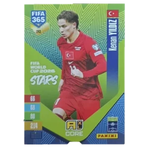 Panini FIFA 365 Adrenalyn XL 2027 Nr. 243 – Kenan Yildiz – FIFA World Cup 2026 Stars