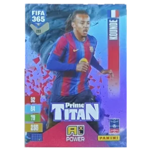 Panini FIFA 365 Adrenalyn XL 2027 Nr. 253 – Jules Koundé – Prime Titan