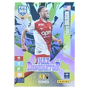 Panini FIFA 365 Adrenalyn XL 2027 Nr. 281 – Folarin Balogun – Max Dominator