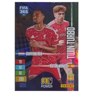 Panini FIFA 365 Adrenalyn XL 2027 Nr. 298 – Ryan Gravenberch / Víctor Muñoz – Twin Turbo