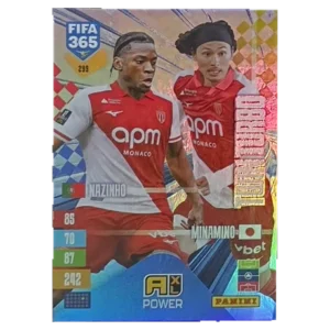 Panini FIFA 365 Adrenalyn XL 2027 Nr. 299 – Flavio Nazinho / Takumi Minamino – Twin Turbo