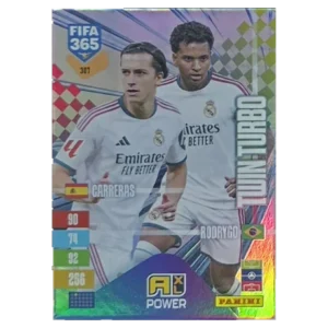 Panini FIFA 365 Adrenalyn XL 2027 Nr. 307 – Álvaro Carreras / Rodrygo – Twin Turbo