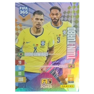 Panini FIFA 365 Adrenalyn XL 2027 Nr. 309 – Bruno Guimarães / Matheus Cunha – Twin Turbo
