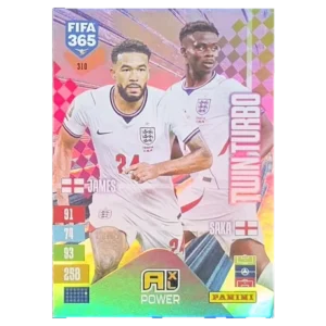 Panini FIFA 365 Adrenalyn XL 2027 Nr. 310 – Reece James / Bukayo Saka – Twin Turbo