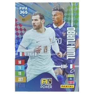 Panini FIFA 365 Adrenalyn XL 2027 Nr. 311 – Theo Hernández / Désiré Doué – Twin Turbo