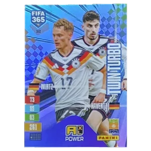Panini FIFA 365 Adrenalyn XL 2027 Nr. 312 – Florian Wirtz / Kai Havertz – Twin Turbo