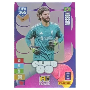 Panini FIFA 365 Adrenalyn XL 2027 Nr. 316 – Alisson – Club 99