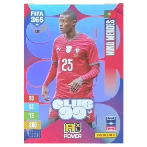 Panini FIFA 365 Adrenalyn XL 2027 Nr. 330 – Nuno Mendes – Club 99