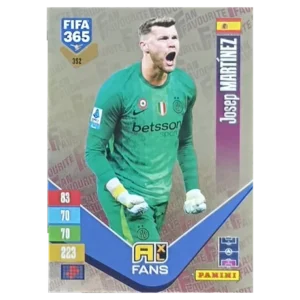 Panini FIFA 365 Adrenalyn XL 2027 Nr. 352 – Josep Martínez – Fan Favourite