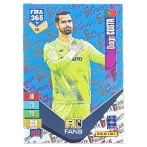 Panini FIFA 365 Adrenalyn XL 2027 Nr. 353 – Diogo Costa – Fan Favourite – Blue