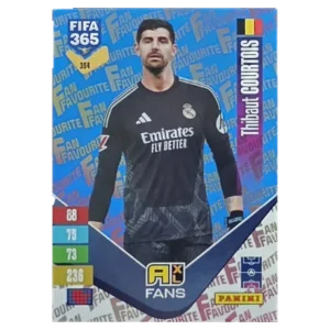 Panini FIFA 365 Adrenalyn XL 2027 Nr. 354 – Thibaut Courtois – Fan Favourite – Blue