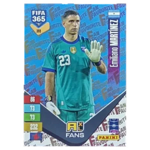Panini FIFA 365 Adrenalyn XL 2027 Nr. 355 – Emiliano Martínez – Fan Favourite – Blue