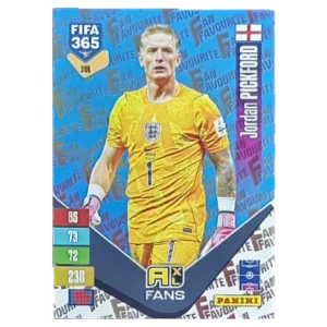 Panini FIFA 365 Adrenalyn XL 2027 Nr. 356 – Jordan Pickford – Fan Favourite – Blue