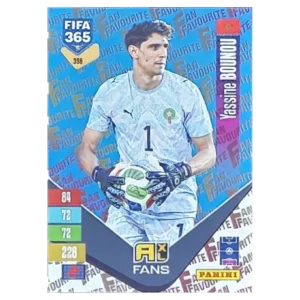 Panini FIFA 365 Adrenalyn XL 2027 Nr. 358 – Yassine Bounou – Fan Favourite – Blue