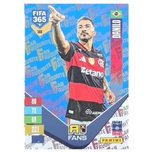 Panini FIFA 365 Adrenalyn XL 2027 Nr. 360 – Danilo – Fan Favourite – Blue