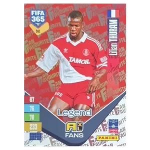 Panini FIFA 365 Adrenalyn XL 2027 Nr. 361 – Lilian Thuram – Fan Favourite – Red