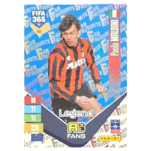 Panini FIFA 365 Adrenalyn XL 2027 Nr. 363 – Paolo Maldini – Fan Favourite – Blue
