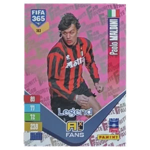 Panini FIFA 365 Adrenalyn XL 2027 Nr. 363 – Paolo Maldini – Fan Favourite – Pink
