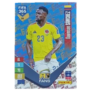 Panini FIFA 365 Adrenalyn XL 2027 Nr. 368 – Davinson Sánchez – Fan Favourite – Blue