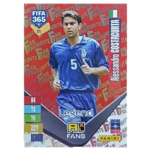 Panini FIFA 365 Adrenalyn XL 2027 Nr. 371 – Alessandro Costacurta – Fan Favourite – Red
