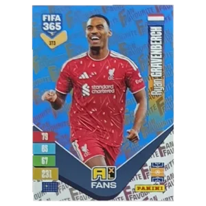 Panini FIFA 365 Adrenalyn XL 2027 Nr. 373 – Ryan Gravenberch – Fan Favourite – Blue