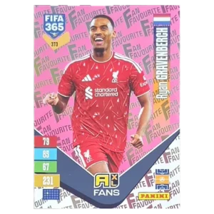 Panini FIFA 365 Adrenalyn XL 2027 Nr. 373 – Ryan Gravenberch – Fan Favourite – Pink
