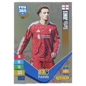 Panini FIFA 365 Adrenalyn XL 2027 Nr. 374 – Curtis Jones – Fan Favourite