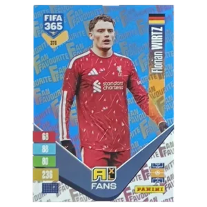 Panini FIFA 365 Adrenalyn XL 2027 Nr. 375 – Florian Wirtz – Fan Favourite – Blue