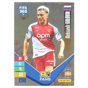 Panini FIFA 365 Adrenalyn XL 2027 Nr. 376 – Aleksandr Golovin – Fan Favourite