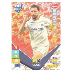Panini FIFA 365 Adrenalyn XL 2027 Nr. 378 – Pierre-Emile Højbjerg – Fan Favourite – Red