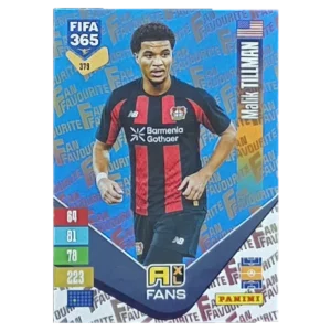 Panini FIFA 365 Adrenalyn XL 2027 Nr. 379 – Malik Tillman – Fan Favourite – Blue