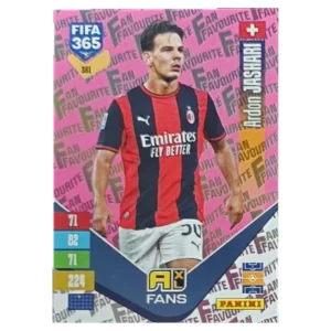 Panini FIFA 365 Adrenalyn XL 2027 Nr. 381 – Ardon Jashari – Fan Favourite – Pink