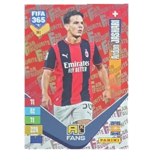 Panini FIFA 365 Adrenalyn XL 2027 Nr. 381 – Ardon Jashari – Fan Favourite – Red