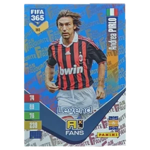 Panini FIFA 365 Adrenalyn XL 2027 Nr. 383 – Andrea Pirlo – Fan Favourite – Blue
