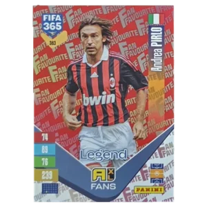 Panini FIFA 365 Adrenalyn XL 2027 Nr. 383 – Andrea Pirlo – Fan Favourite – Red