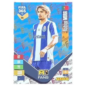 Panini FIFA 365 Adrenalyn XL 2027 Nr. 386 – Rodrigo Mora – Fan Favourite – Blue